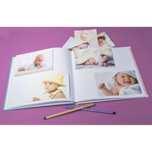 Exacompta 16115E Álbum de fotos 30 páginas rosa/azul fantasía naipe
