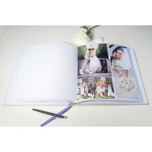Exacompta álbum de fotos 60 páginas blanco 29x32cm motivo idilio campestre