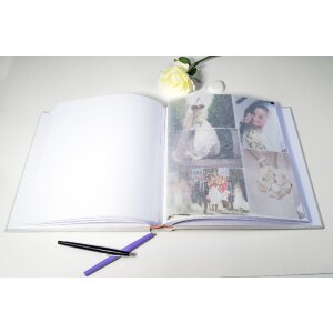 Exacompta álbum de fotos 60 páginas blanco 29x32cm motivo idilio campestre