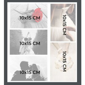 Exacompta álbum de fotos 60 páginas blanco 29x32cm motivo idilio campestre
