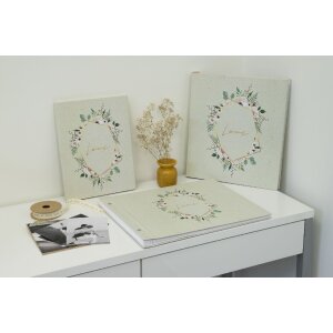 Exacompta álbum de fotos 60 páginas blanco 29x32cm motivo idilio campestre