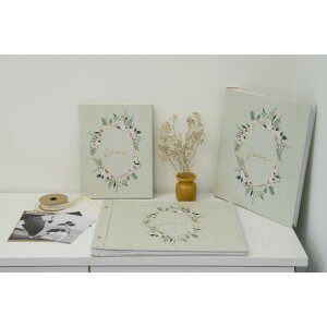 Exacompta álbum de fotos 60 páginas blanco 29x32cm motivo idilio campestre
