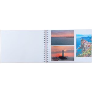 Exacompta 16166E Álbum espiral 50 páginas Blanco 32x22 cm Elipse Rosa