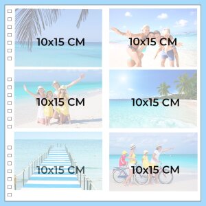 Exacompta 16215E Álbum de fotos en espiral ME & YOU 32x32 cm 60 páginas negro
