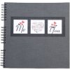 Exacompta 16215E Álbum de fotos en espiral ME & YOU 32x32 cm 60 páginas negro
