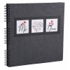 Exacompta 16215E Álbum de fotos en espiral ME & YOU 32x32 cm 60 páginas negro