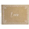 Exacompta 16234E Álbum de fotos encuadernado en espiral 50 páginas blanco 32x22cm motivo KRAFT