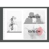 Exacompta 16234E Álbum de fotos encuadernado en espiral 50 páginas blanco 32x22cm motivo KRAFT