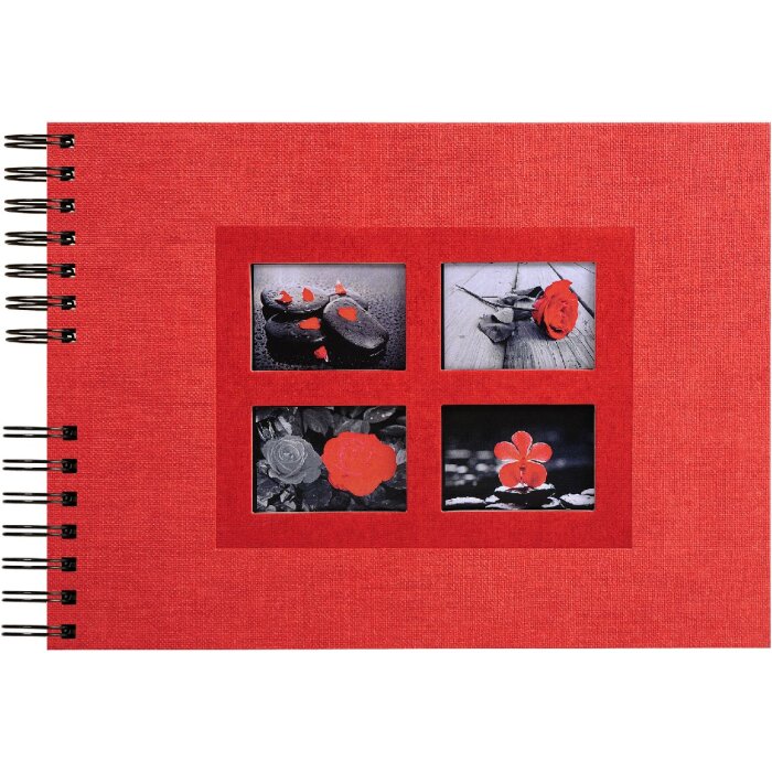 Exacompta 16245E Álbum espiral 50 páginas negro Pasión 32x22 cm rojo