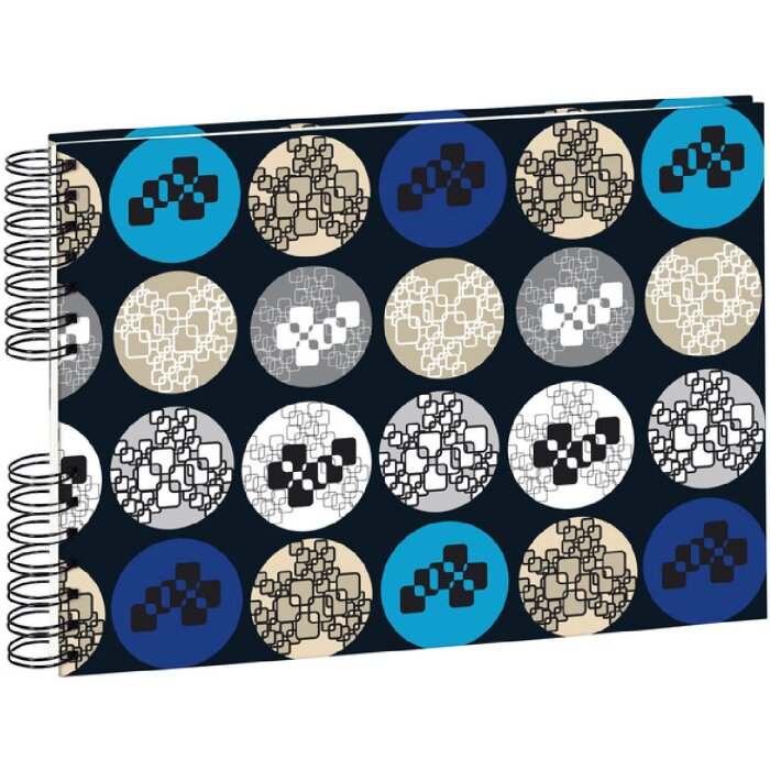 Exacompta 16249E Álbum espiral Cubik 50 páginas negro 32x22 cm 150 fotos