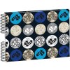Exacompta 16249E Álbum espiral Cubik 50 páginas negro 32x22 cm 150 fotos
