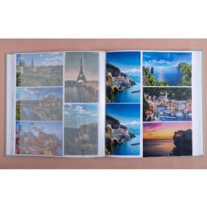 Exacompta 16263E Álbum de fotos 60 páginas Ellipse gris-verde 29x32cm para 300 fotos