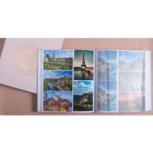 Exacompta 16264E Álbum de fotos 60 páginas blanco 29x32cm Ellipse Rosa