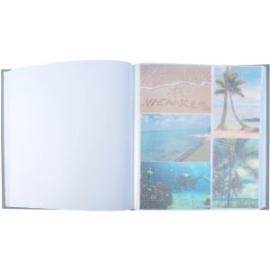 Exacompta Álbum de Fotos Ellipse Gris 60 páginas blanco 29x32cm