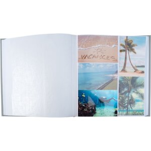 Exacompta Álbum de Fotos Ellipse Gris 60 páginas blanco 29x32cm
