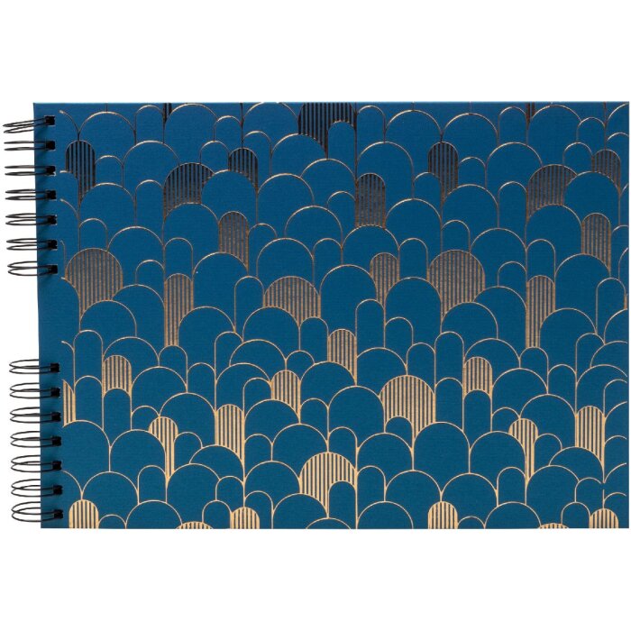 Álbum de fotos Exacompta Néo Déco 32x22 cm encuadernación en espiral 50 páginas Bleu de France