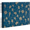 Álbum de fotos Exacompta Néo Déco 32x22 cm encuadernación en espiral 50 páginas Bleu de France