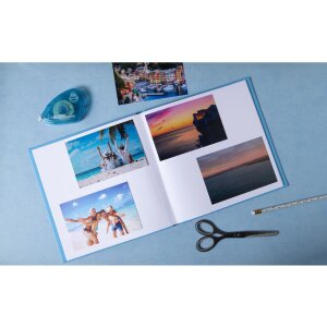 Exacompta 16391E Álbum de fotos 25x25 cm Ciruela Violeta Turquesa 30 páginas
