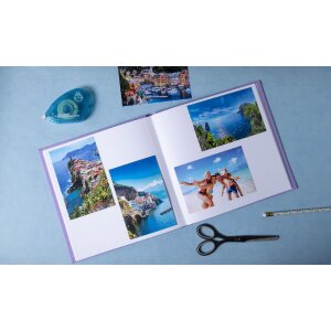 Exacompta 16393E Álbum de fotos 30 páginas blanco 25x25cm Ciruela Violeta