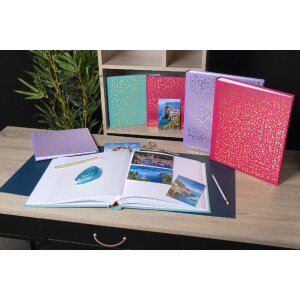 Exacompta 16393E Álbum de fotos 30 páginas blanco 25x25cm Ciruela Violeta