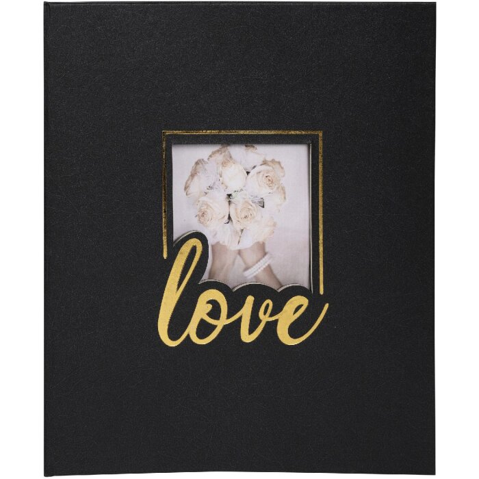 Exacompta 16506E Álbum de fotos 60 páginas negro 29x32cm - Love