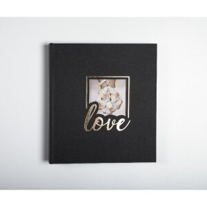 Exacompta 16506E Álbum de fotos 60 páginas negro 29x32cm - Love