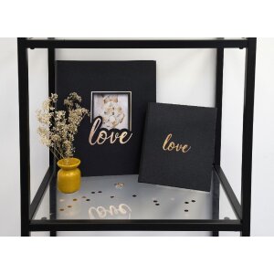 Exacompta 16506E Álbum de fotos 60 páginas negro 29x32cm - Love