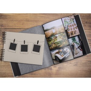 Exacompta 16523E Álbum de fotos 60 páginas negro Polaroid Beige
