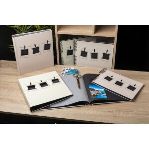 Exacompta 16523E Álbum de fotos 60 páginas negro Polaroid Beige