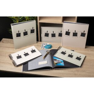 Exacompta 16524E Álbum de fotos 60 páginas negro Serie Polaroid Verde claro