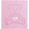 Exacompta 16566E Álbum de fotos TEDDY 29x32 cm 60 páginas tapa blanca osito rosa