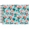 Exacompta 16702E Álbum espiral FLAMINGO Azul claro 23x16 cm 50 páginas blancas