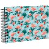 Exacompta 16702E Álbum espiral FLAMINGO Azul claro 23x16 cm 50 páginas blancas
