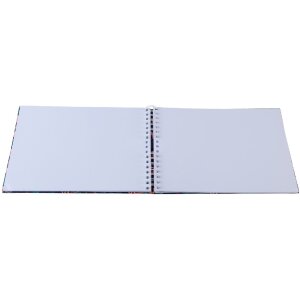 Exacompta 16703E Álbum espiral FLAMINGO 23x16 cm 50 páginas blanco azul noche