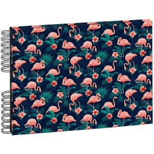 Exacompta 16703E Álbum espiral FLAMINGO 23x16 cm...