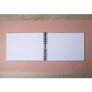 Exacompta 16703E Álbum espiral FLAMINGO 23x16 cm 50 páginas blanco azul noche