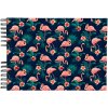 Exacompta 16703E Álbum espiral FLAMINGO 23x16 cm 50 páginas blanco azul noche