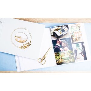 Exacompta 16732E Álbum de fotos 60 páginas blancas Diseño Ringflower Blanco