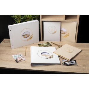 Exacompta 16732E Álbum de fotos 60 páginas blancas Diseño Ringflower Blanco