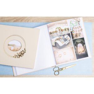 Exacompta 16733E Álbum de fotos 60 páginas blancas Ringflower Latte