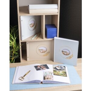 Exacompta 16733E Álbum de fotos 60 páginas blancas Ringflower Latte