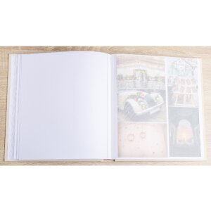 Exacompta 16733E Álbum de fotos 60 páginas blancas Ringflower Latte