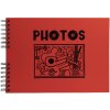 Exacompta 16783E Álbum de fotos con encuadernación en espiral 50 páginas negro Musicart rojo