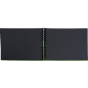 Exacompta 16784E Álbum de fotos con encuadernación en espiral 50 páginas negro Musicart Verde