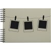 Exacompta 16824E Álbum de fotos encuadernado en espiral 32x22 cm 50 páginas negro verde claro
