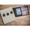Exacompta 16824E Álbum de fotos encuadernado en espiral 32x22 cm 50 páginas negro verde claro