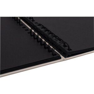 Exacompta 16825E Álbum de fotos encuadernado en espiral 32x22 cm 50 páginas negro Rosa