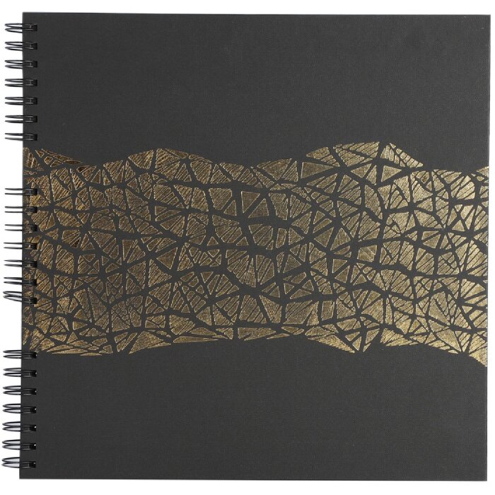 Exacompta 16981E Álbum de fotos en espiral ARAMY 32x32 cm 60 páginas negro