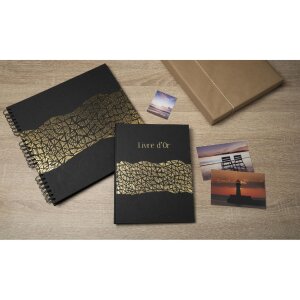 Exacompta 16981E Álbum de fotos en espiral ARAMY 32x32 cm 60 páginas negro