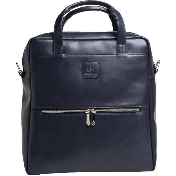 Exacompta 17237E Mochila ordenador Lady Exactive cuero 33x35x16 cm azul marino
